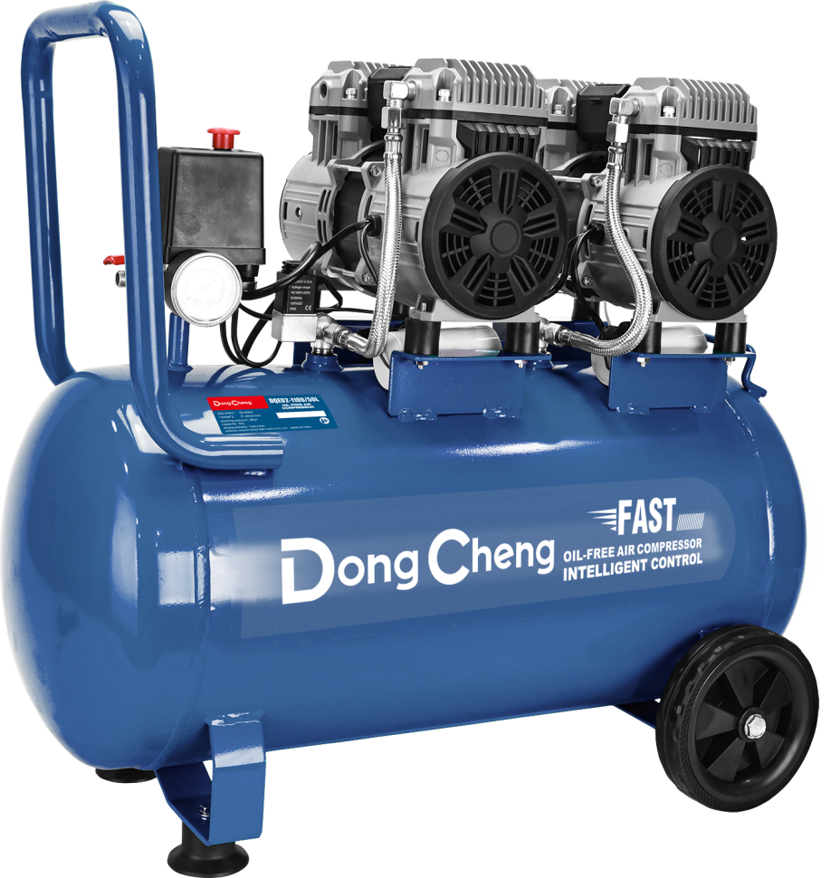Безмасляный воздушный компрессор DQE1200×2/50L